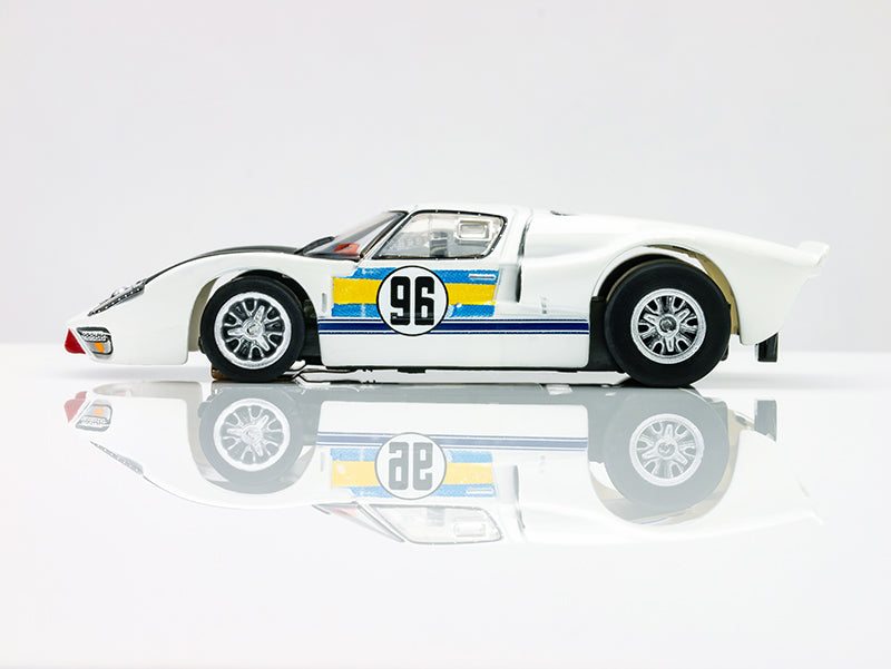 AFX 22057 HO Mega-G+ White/Black Ford GT40 MKII #96 Daytona Slot Car