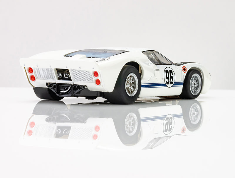 AFX 22057 HO Mega-G+ White/Black Ford GT40 MKII #96 Daytona Slot Car