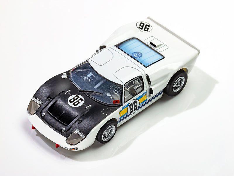 AFX 22057 HO Mega-G+ White/Black Ford GT40 MKII #96 Daytona Slot Car