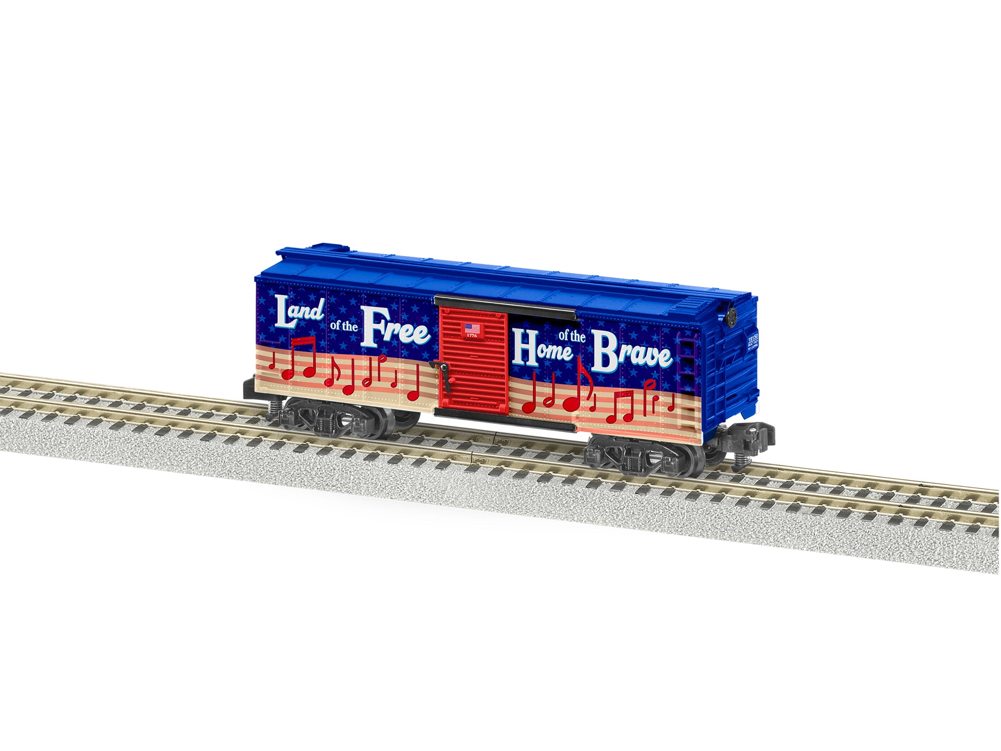 American Flyer 2219150 S USA Patriotic Sounds Boxcar