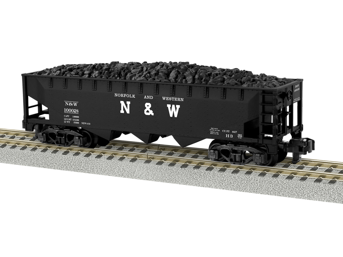 American Flyer 2219312 S Norfolk & Western 3-Bay Hopper #100028