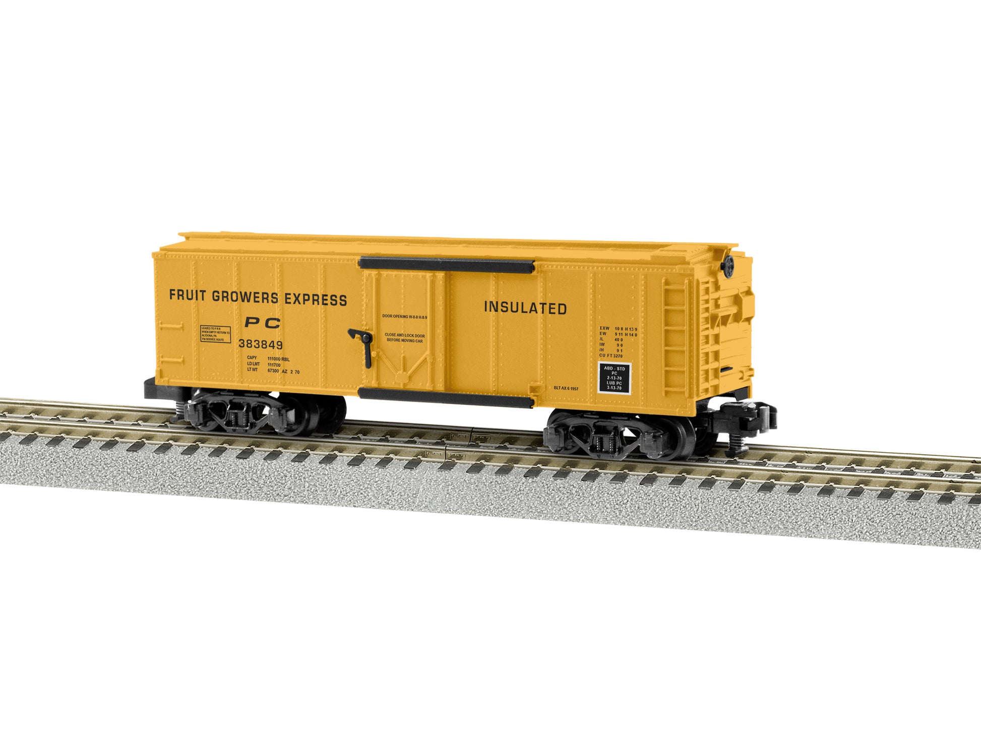 American Flyer 2219381 S Fruit Growers Express Insulated Boxcar #383849