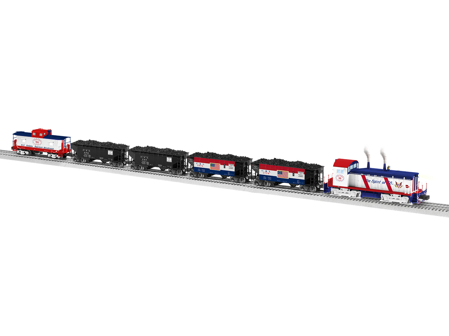 Lionel 2222040 C&I Bicentennial O Gauge Legacy Diesel Freight Coal Train Set