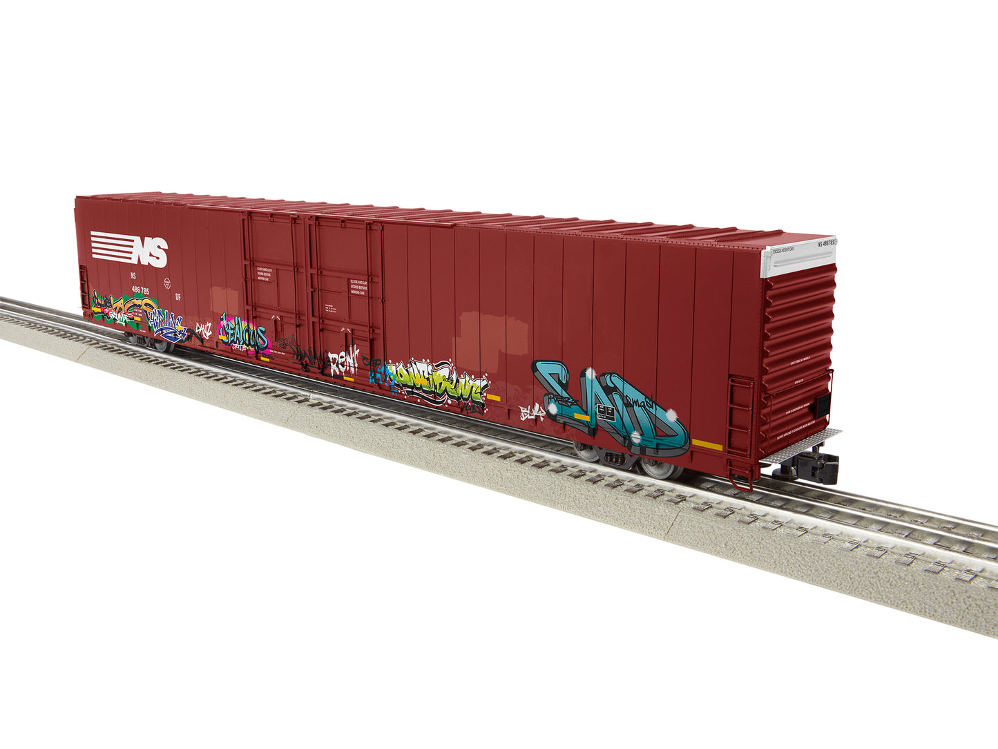 Lionel 2226420 O Norfolk Southern 86' 4-Door Hi-Cube Boxcar with Graffiti