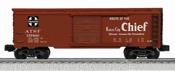Lionel 6-22313 Santa Fe Kansas City Chief Map Boxcar