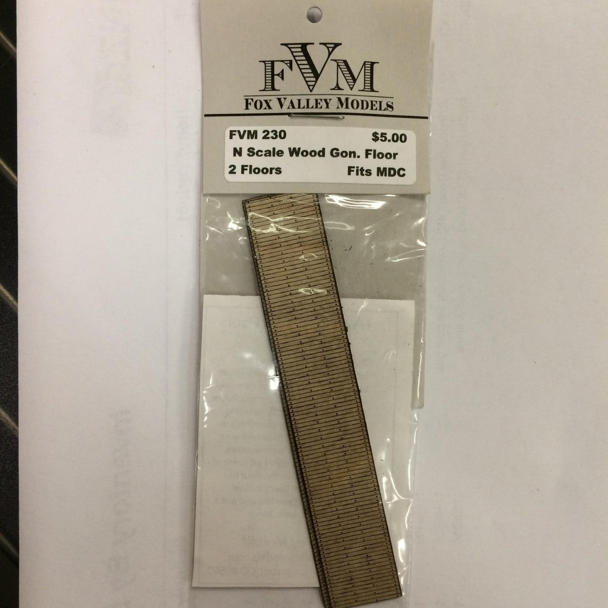 Fox Valley Models 230 N Wood Gondola Floor Fits MDC
