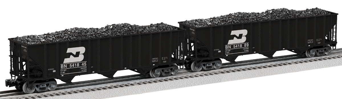 Lionel 2326078 O Gauge Burlington Northern 100T Hopper Car 2 Pack B