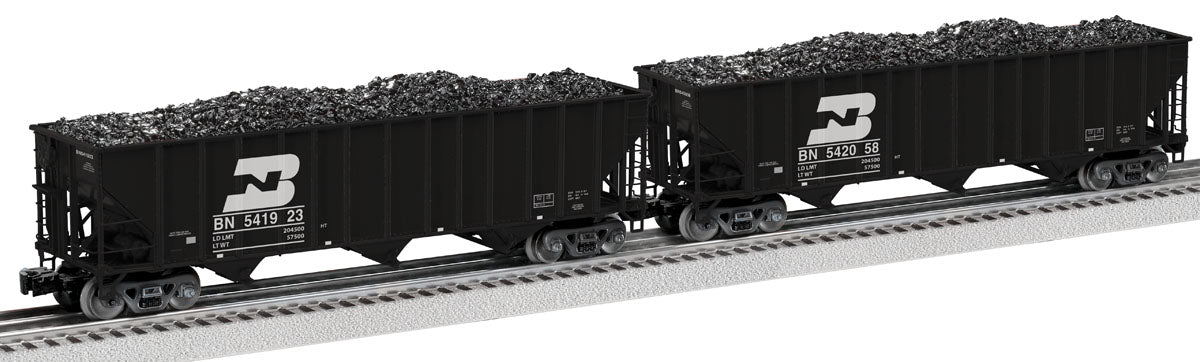 Lionel 2326079 O Burlington Northern 100T Hopper C (Pack of 2)