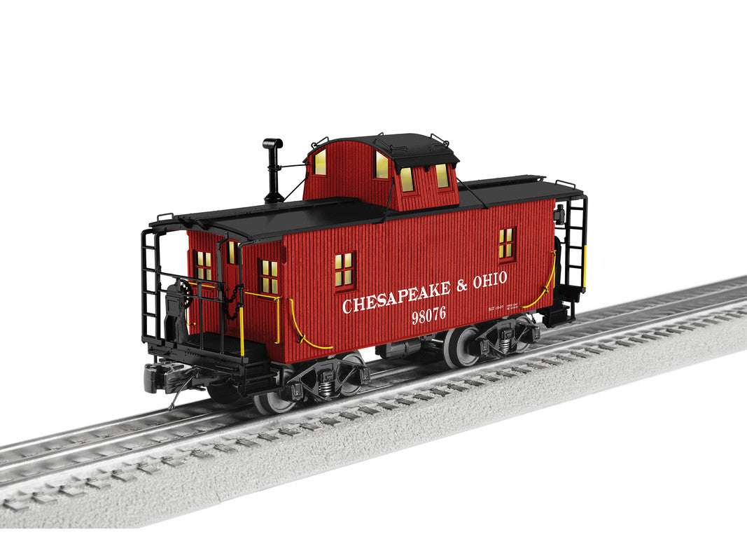 Lionel 2326280 O Gauge Chesapeake & Ohio Wood Caboose #98076