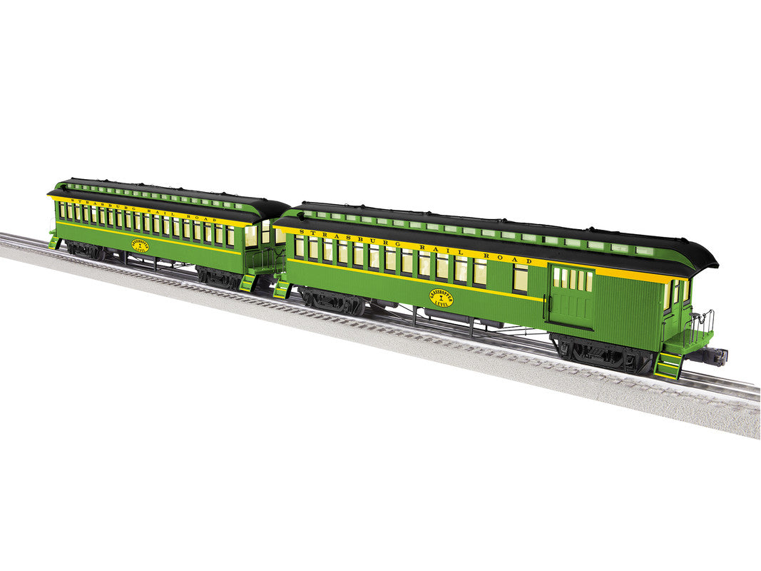 Lionel 2327080 O Strasburg Railroad 1970's Coach Pack A (Set of 2)