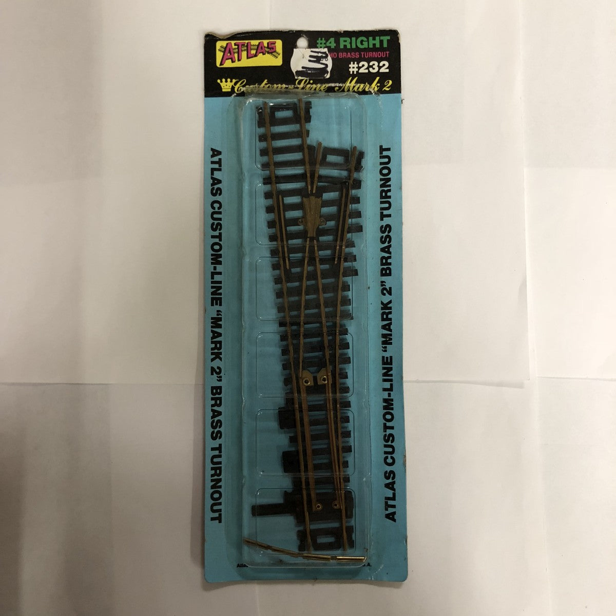 Atlas 232 HO #4 Brass Right Hand Switch Turnout