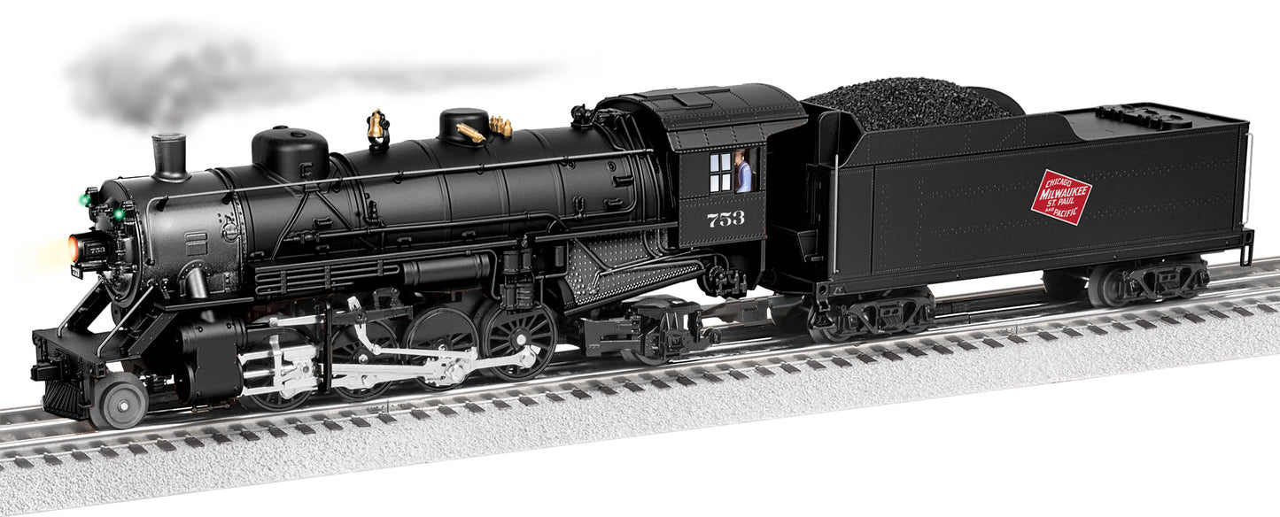 Lionel 2332070 O Milwaukee LionChief Plus 2.0 Mikado 2-8-2 Steam Locomotive #753