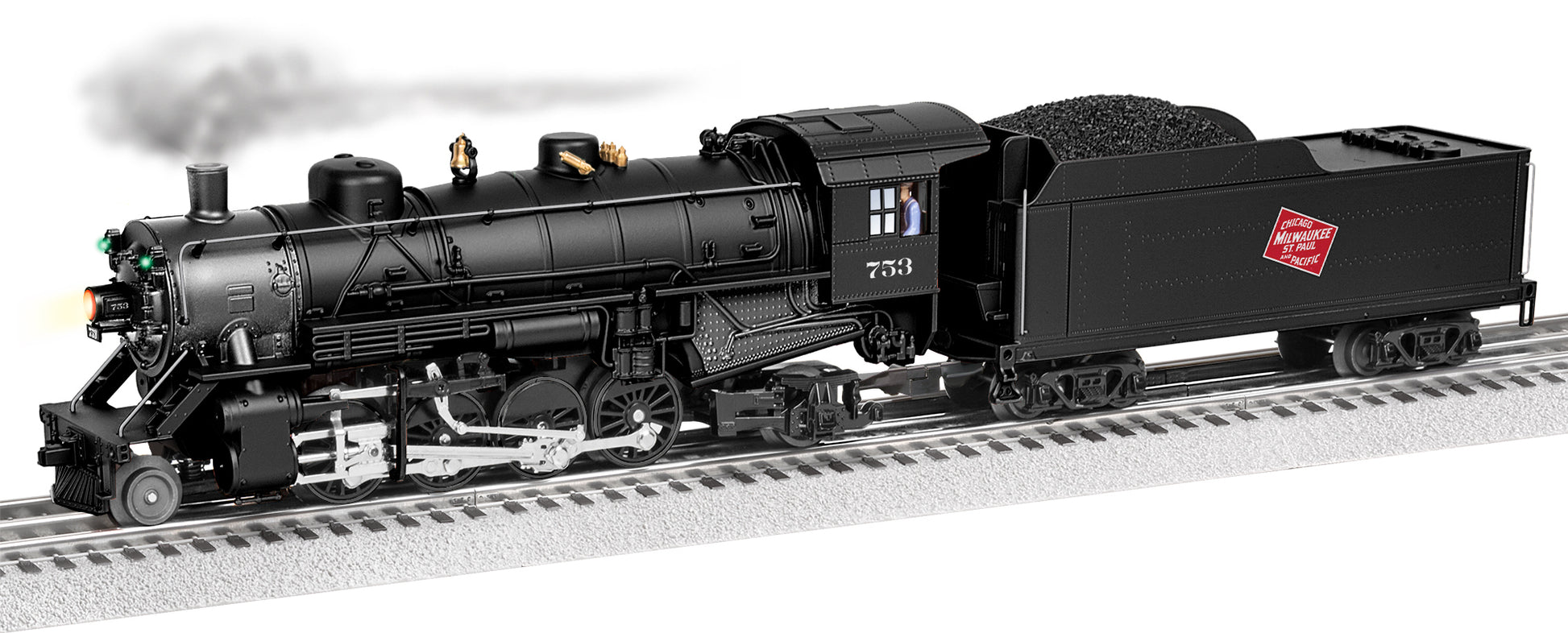 Lionel 2332070 O Milwaukee LionChief Plus 2.0 Mikado 2-8-2 Steam Locomotive #753