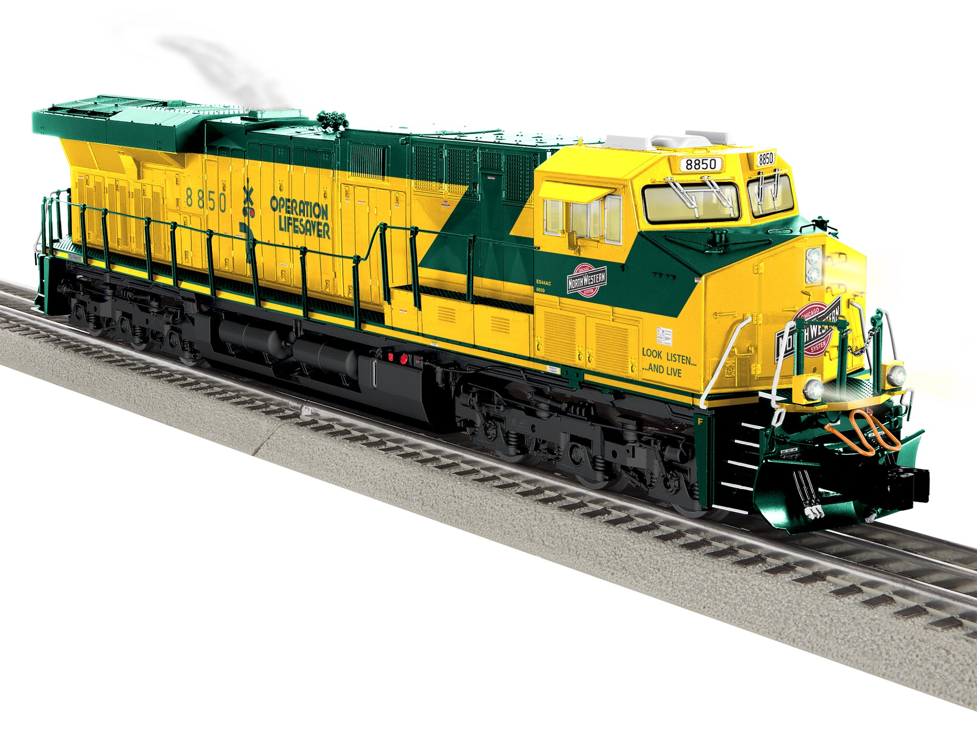 Lionel 2333459 O CNW Legacy Superbass ES44AC Diesel Locomotive #8850
