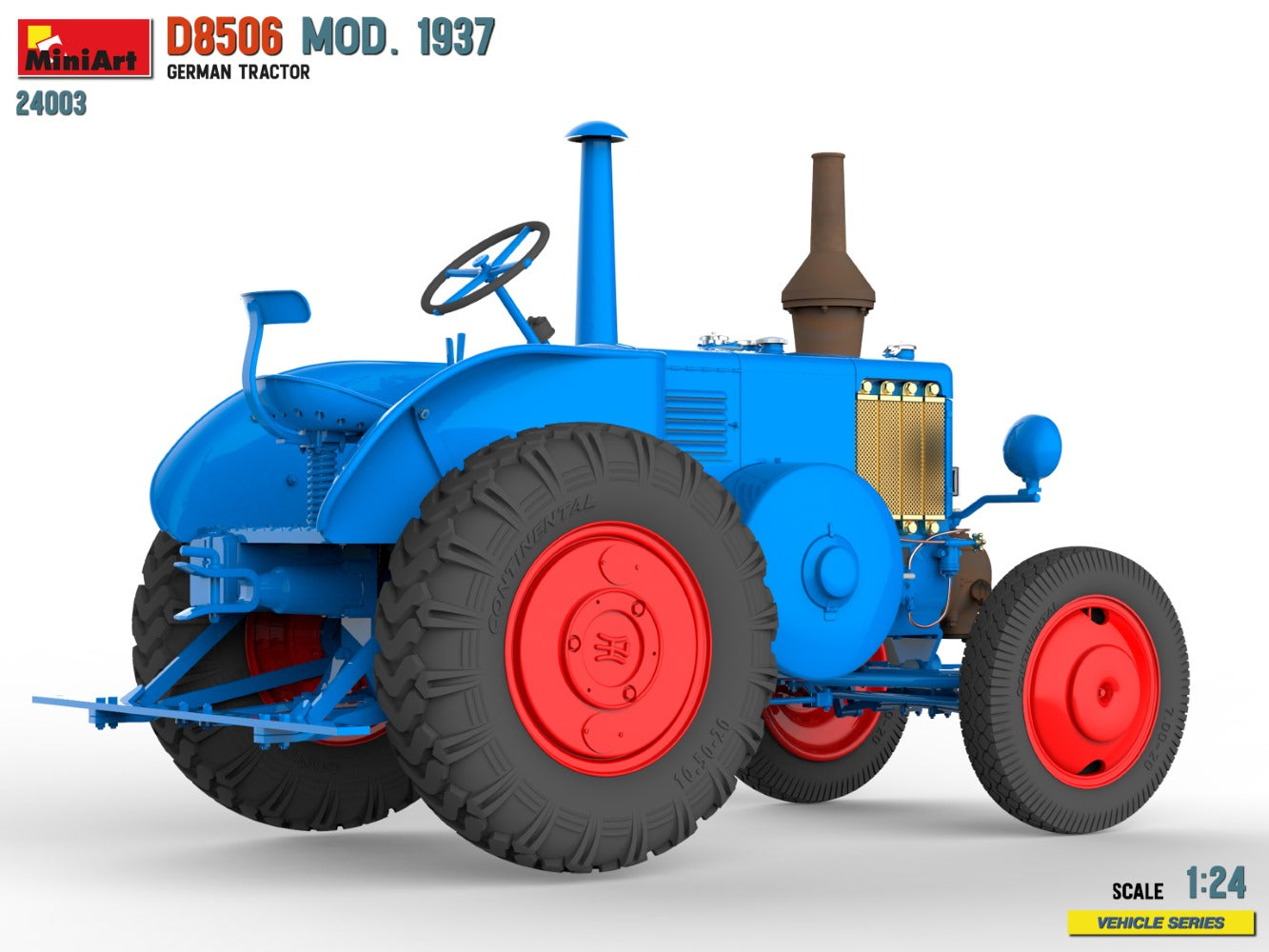 MiniArt 24003 1:24 German Tractor D8506 Mod.1937 Plastic Model Kit