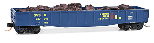 Micro-Trains 10500130 N GWS 50' 14 Panel Steel Fishbelly Side Gondola #327016
