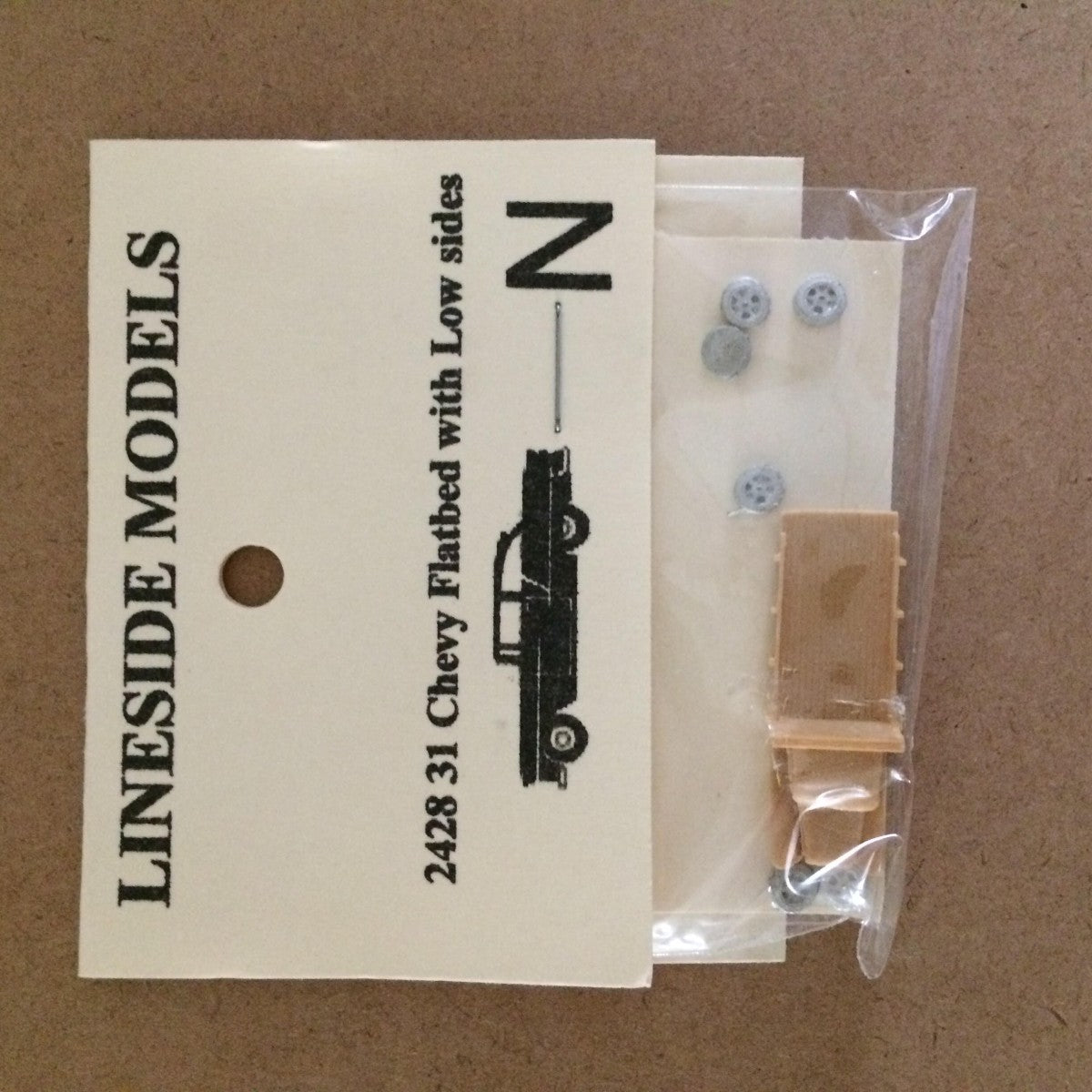 Lineside Models 2428 31 Chevy Flatbed with Low Sides