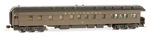 Micro-Trains 14400030 N Burlington Route Heavyweight 3-2 Observation Car #87