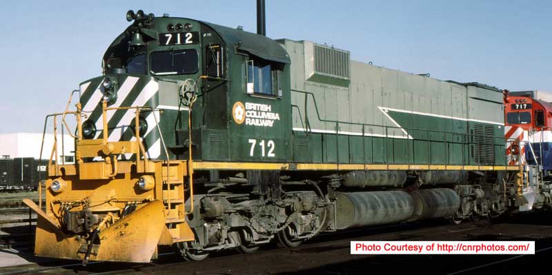Bowser 24862 HO British Columbia Railway MLW M630 Diesel Locomotive #712