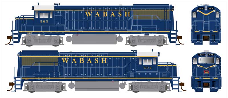 Bowser 25181 HO Wabash PH IIa U-25B Diesel Locomotive #514