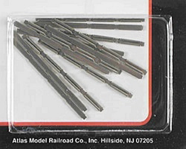 Atlas 2535 N Code 80 Snap-Track Nickel Silver Rail Track Joiner (Pack of 48)