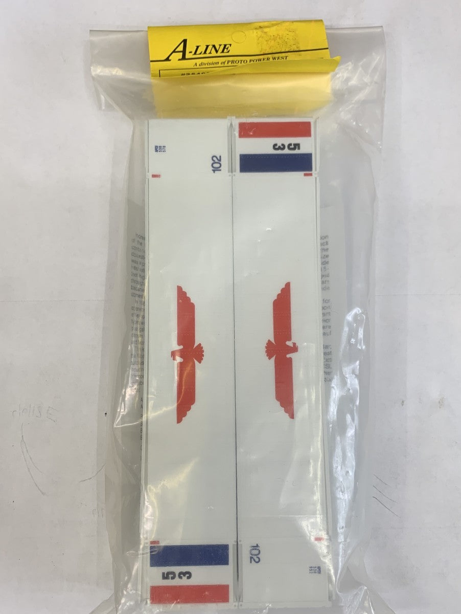 A-Line 25402 HO 53' Smooth Container Decorated APC (Pack of 2)