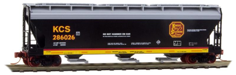 Micro-Trains 09400270 N KCS 3 Bay ACF Center Flow Covered Hopper #286026
