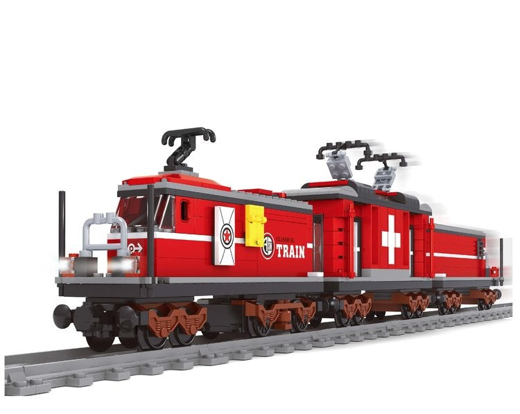Imex 25826 Electric Swiss Freight Train Building Block Set Battery Operated