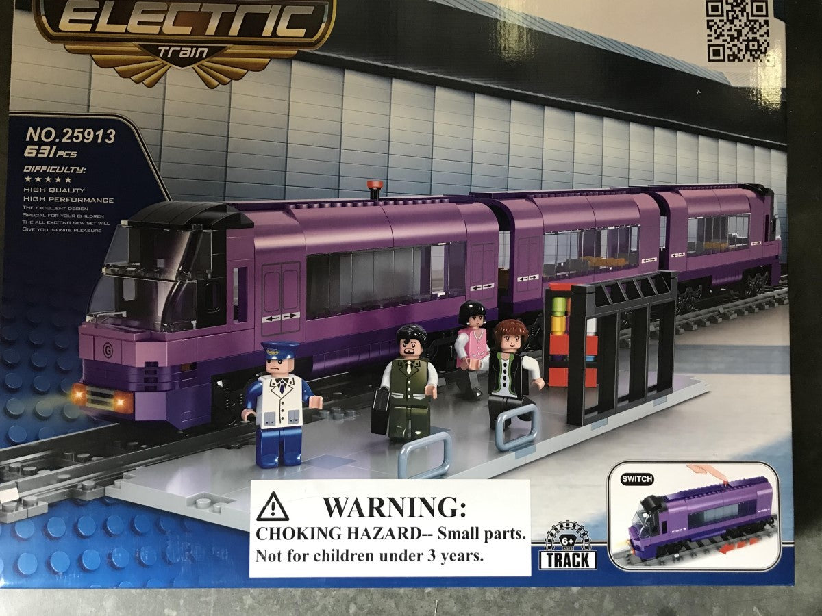 Imex 25913 Electric Diesel Train Building Block Set Battery Operated