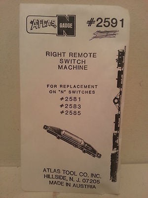 Atlas 2591 N Code 80 REMOTE SWITCH RH