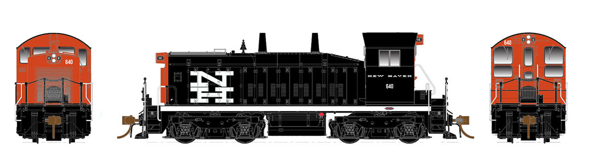 Rapido Trains 027042 HO Scale New Haven EMD SW1200 Diesel Locomotive #654