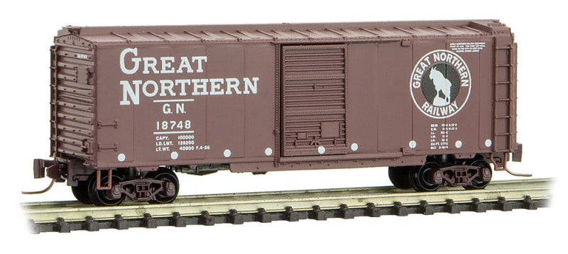 Micro-Trains 50000960 Z Great Northern 40' Standard Single Door Box Car #18748