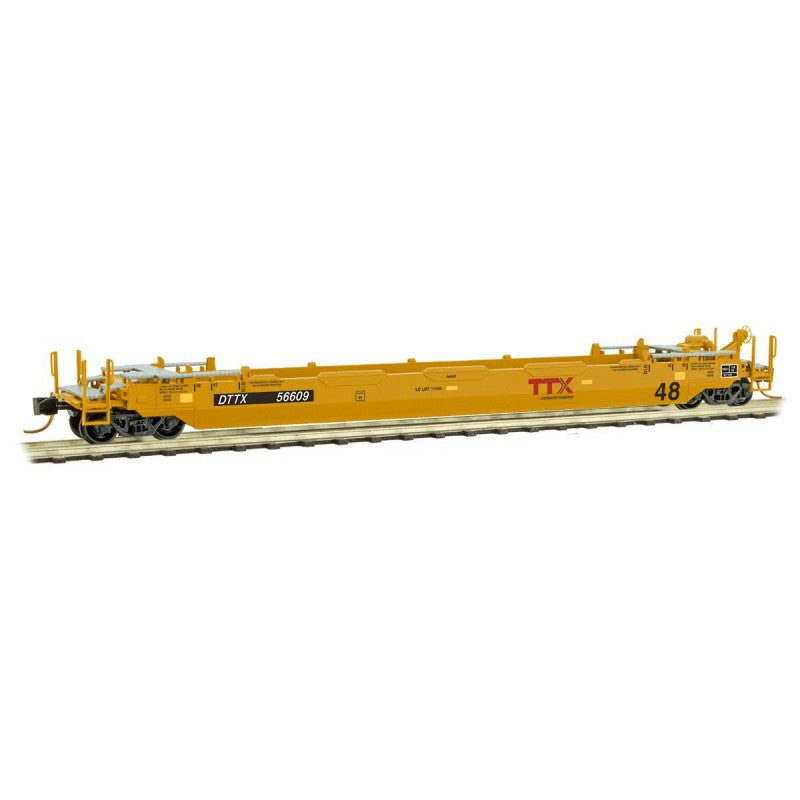 Micro-Trains 13500012 N Trailer Train TTX 70' Husky Stack Well Car #56609