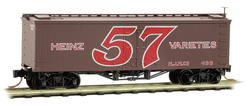 Micro-Trains 05800290 N HJ Heinz 36' Wood Sheathed Reefer Freight Car #496