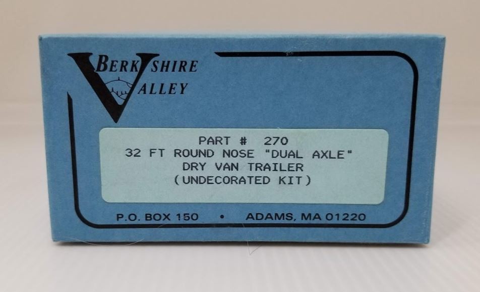 Berkshire Valley 270 32 FT Round Nose "Duel Axle" Undecorated Dry Van Trailer