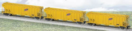 Lionel 6-27190 C&NW PS-2CD Hopper 3-Pack