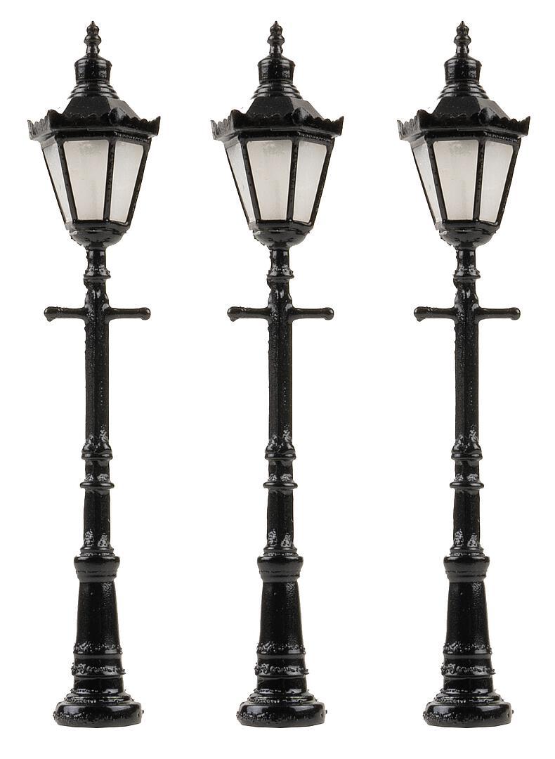 Faller 272128 N Warm White Hexagonal Crown Lantern LED Park Light (Pack of 3)