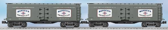 Lionel 6-27369 O Gauge Borden's Milk Car (Set of 2)