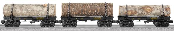 Lionel 6-27586 Cass Scenic RR Log Car (Pack of 3)