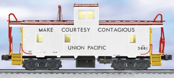 Lionel 6-27604 O Gauge Union Pacific CA-4 Illuminated Caboose with Smoke #3881