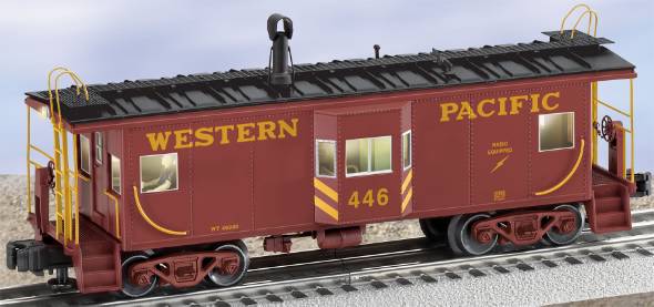 Lionel 6-27612 O Gauge Western Pacific Bay Lighted Window Caboose #446
