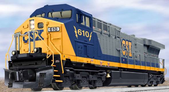 Lionel 6-28305 O CSX LEGACY RS Superbass Non-Powered Diesel #610