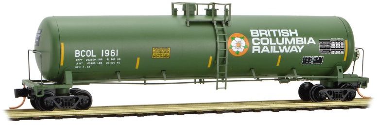 Micro-Trains 11000360 N British Columbia Rail 56' General Service Tank Car #1961