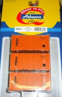 Athearn 28816 ITEL 20' Containers (Set of 3)