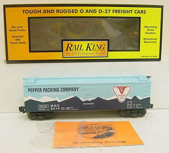 MTH 30-7816 O Gauge Pepper Packing Refrigerator Car #2319