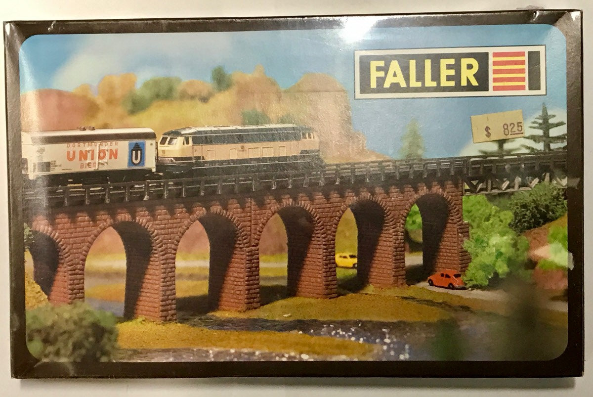 Faller Z Scale Stone Arched Viaduct Straight Kit (2 Sections) (Pack of 2)
