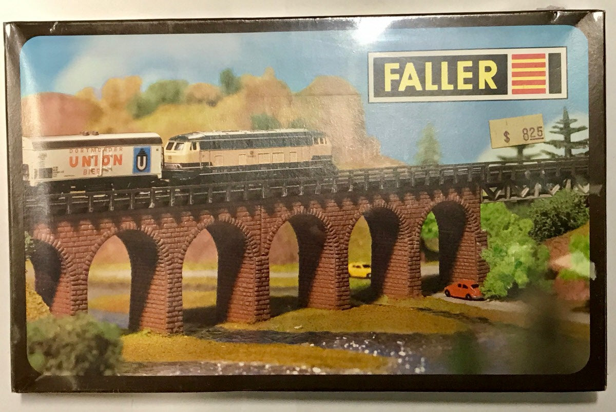 Faller 2918 Z Scale Stone Arched Viaduct Straight Kit (Pack of 2)