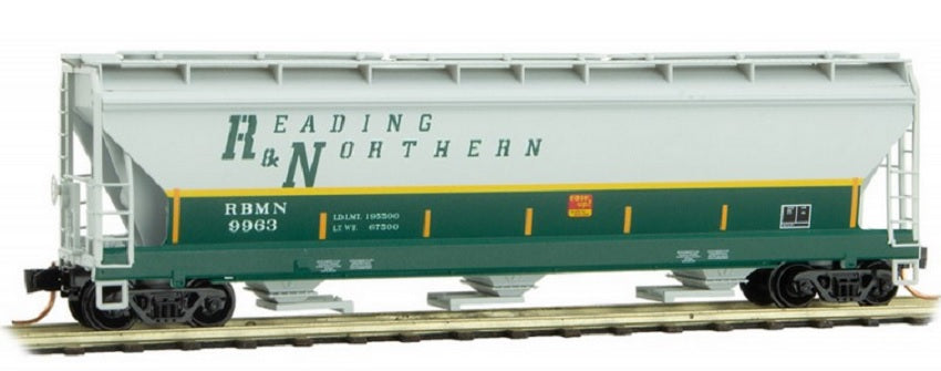 Micro-Trains 09400550 N Reading & Northern 3 Bay ACF Covered Hopper #9963