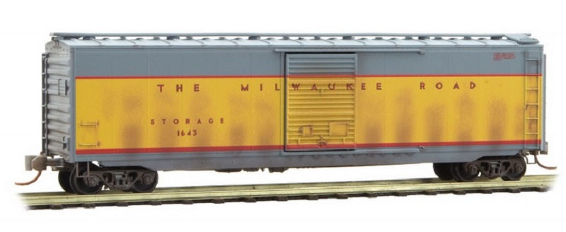 Micro-Trains 03144510 N MILW Weathered 50' Standard Single Door Boxcar #1643