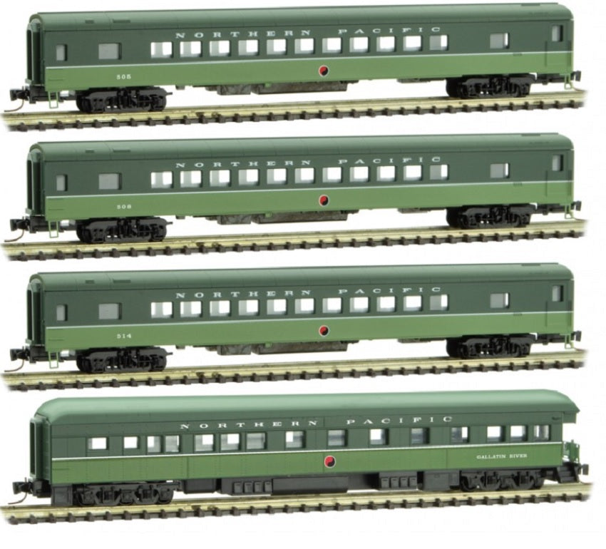Micro-Trains 99401250 Z NP 83' Lightweight Smoothside Passenger Car (Set of 4)